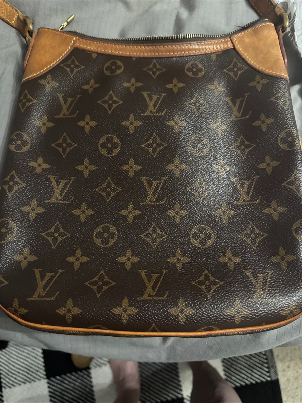 Louis Vuitton Monogram Canvas Messenger Bag in Brown and Tan